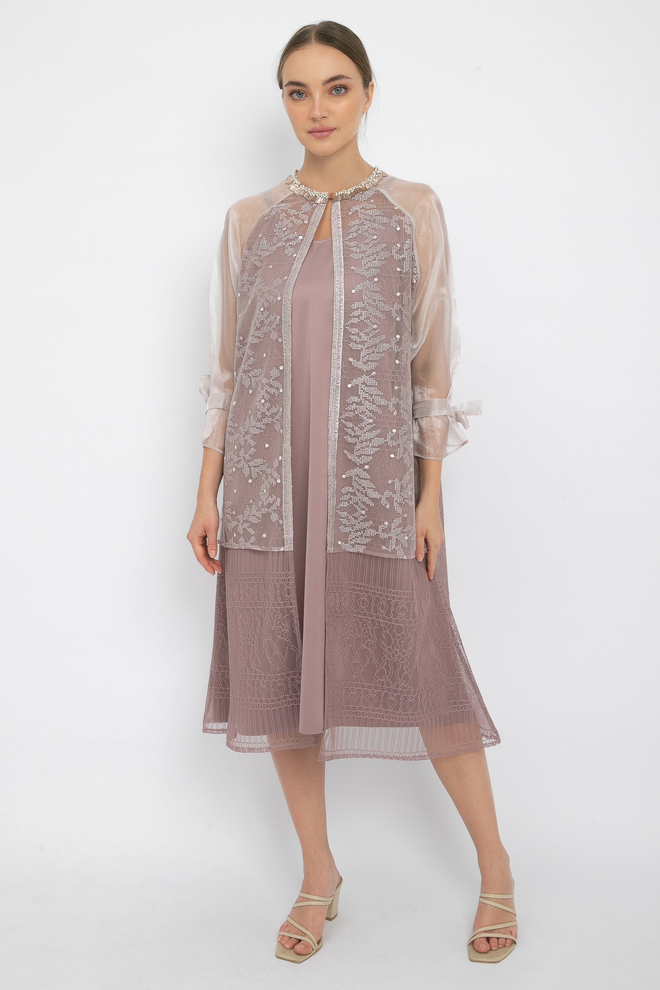 Pippa Outer Dress in Mauve