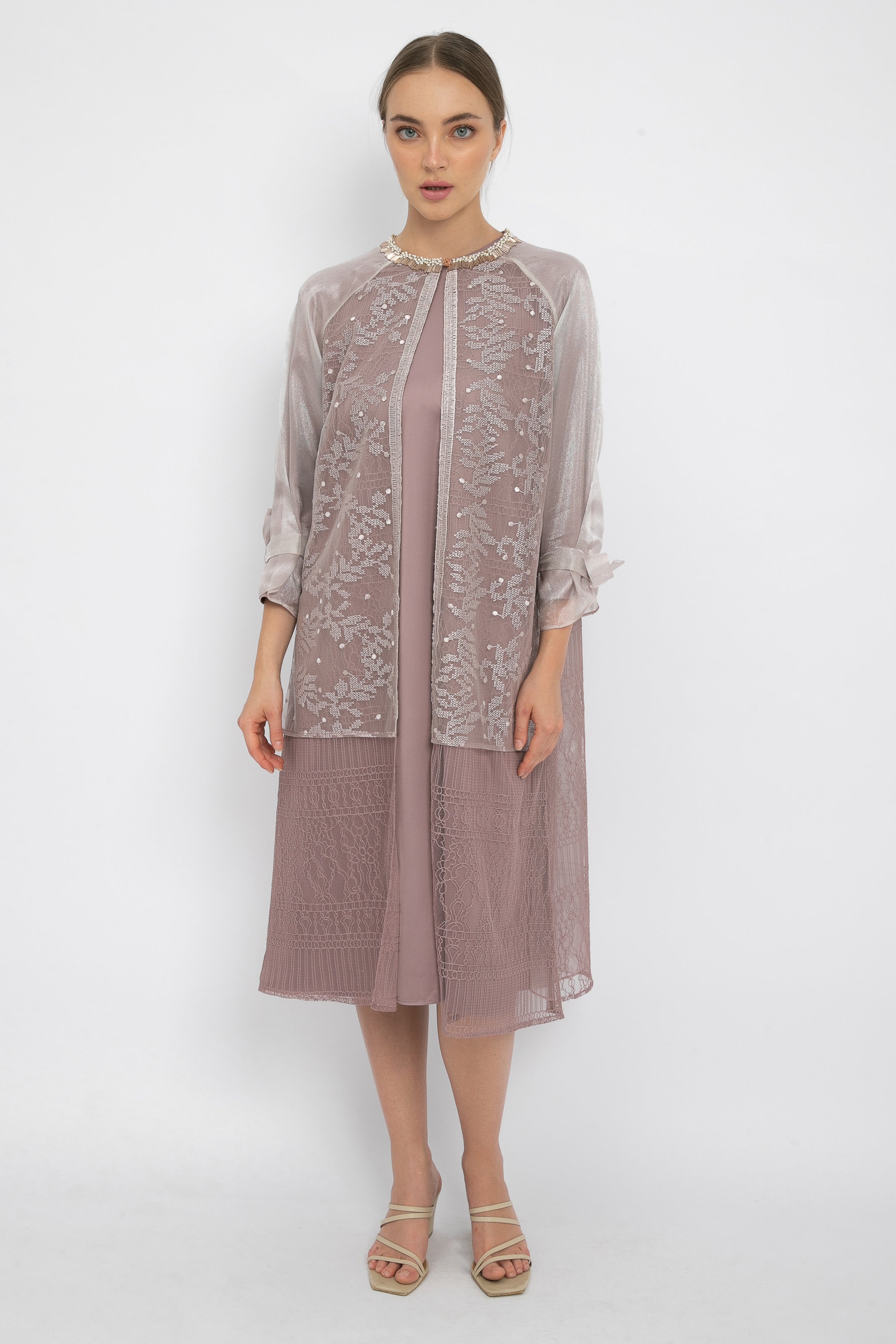 Pippa Outer Dress in Mauve