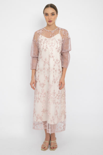Raya Dress in Pale Pink