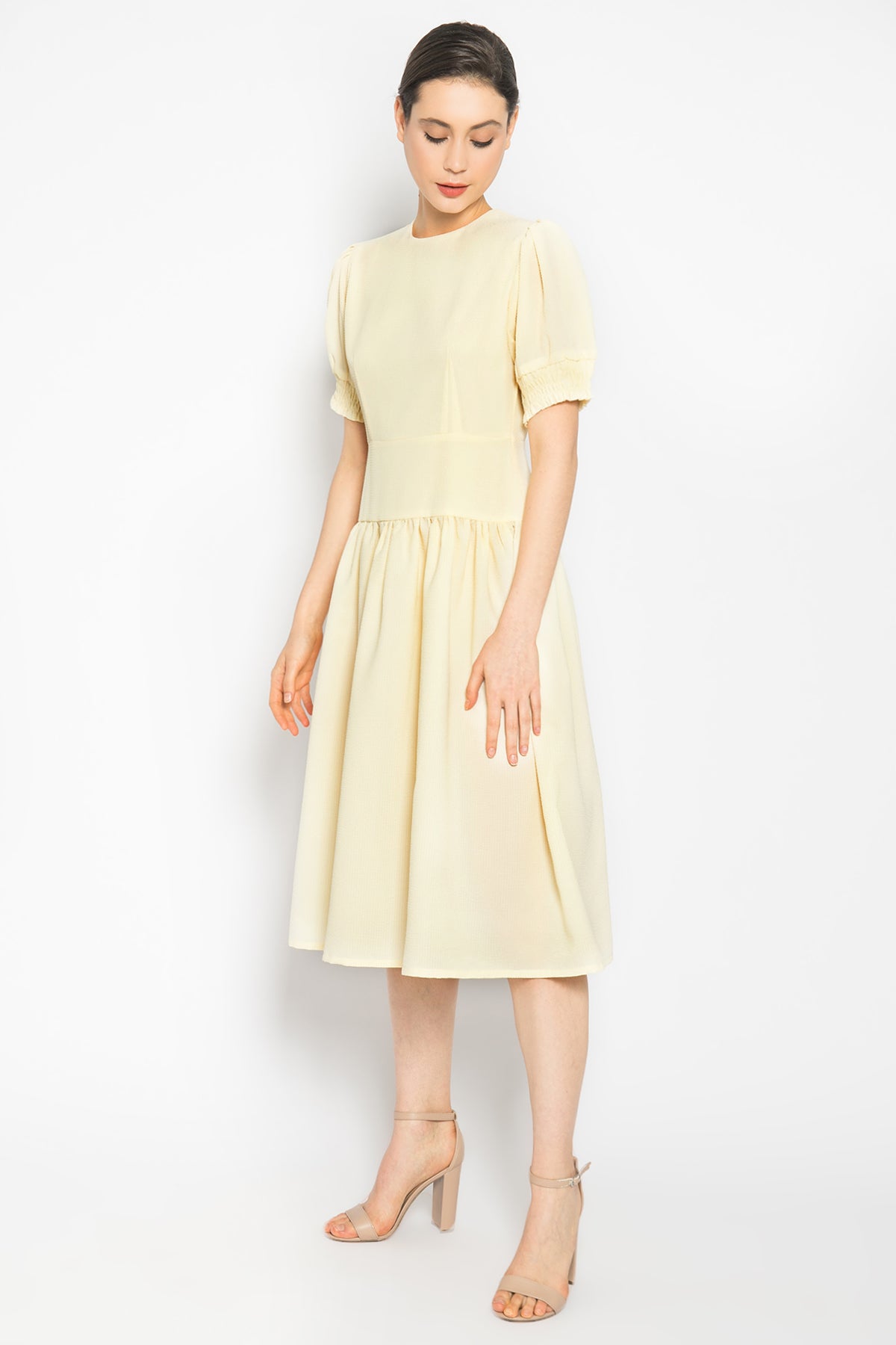 Willow Dress in Pastel Yellow