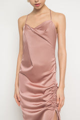 Amora Dress In Dusty Pink