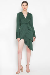 Provence Dress in Emerald Green