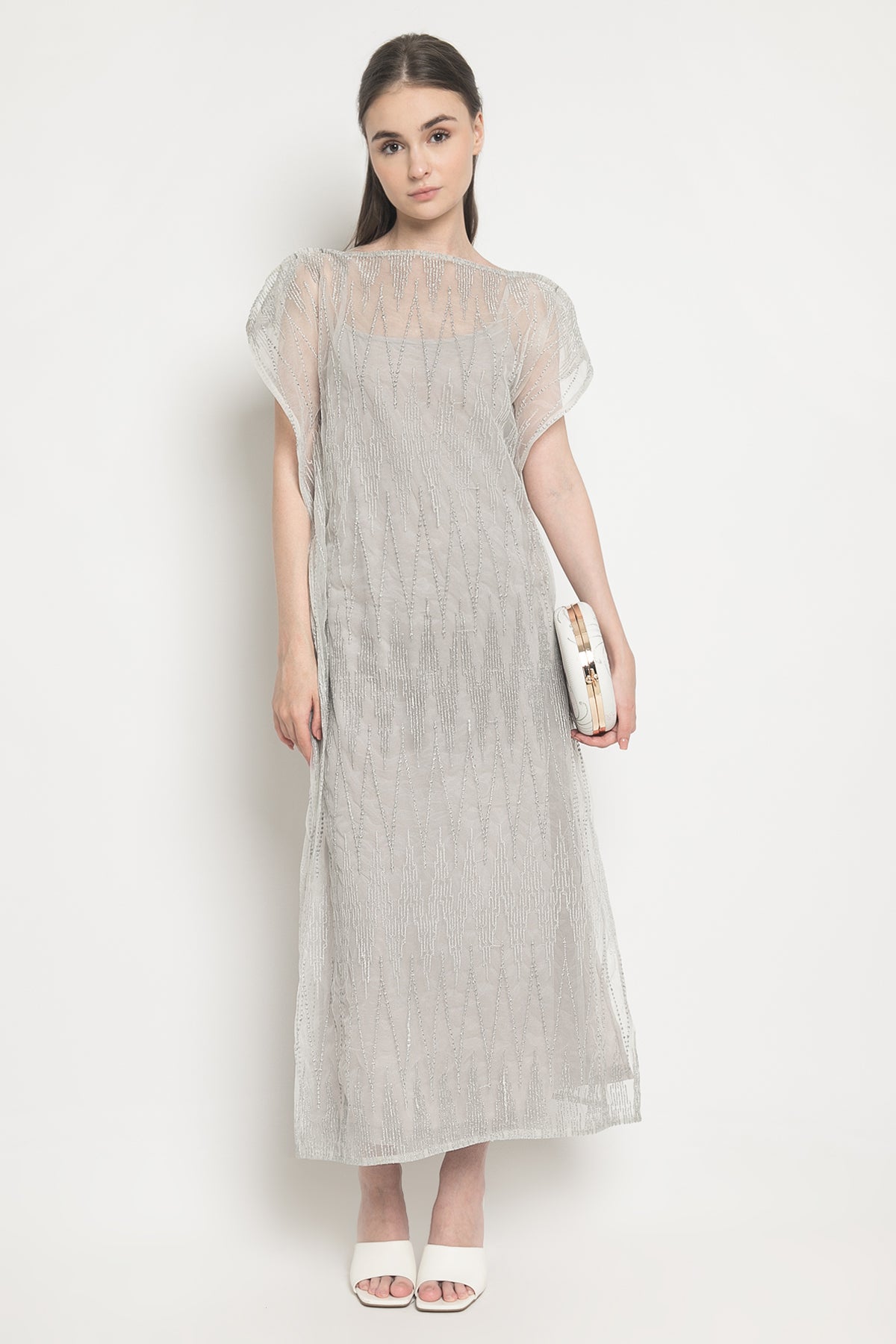 Alaia Dress in Light Grey