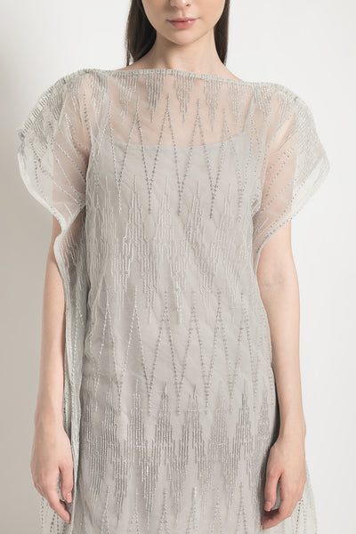 Alaia Dress in Light Grey