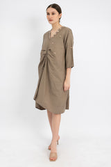 Avra Dress in Taupe