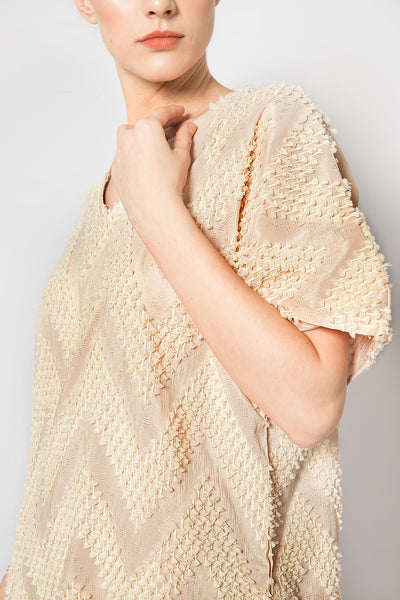 Tenun Widadari Dress in Broken White