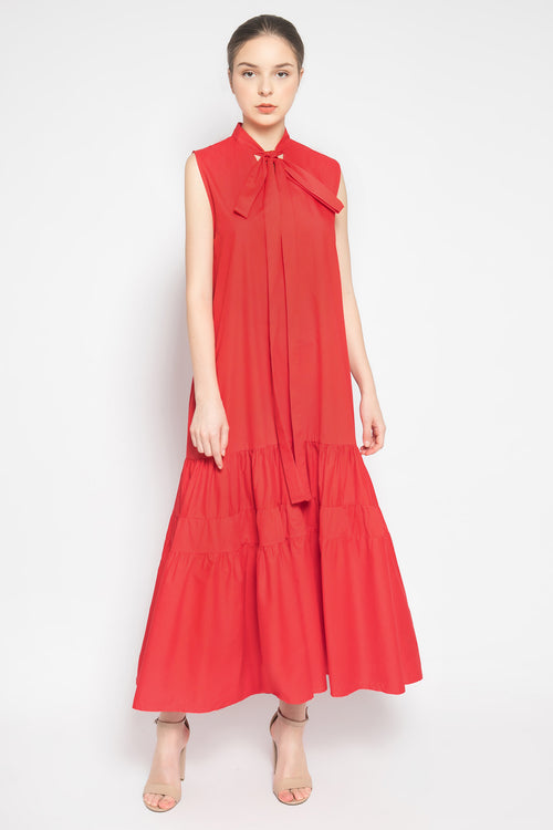 Bingwen Dress in Red