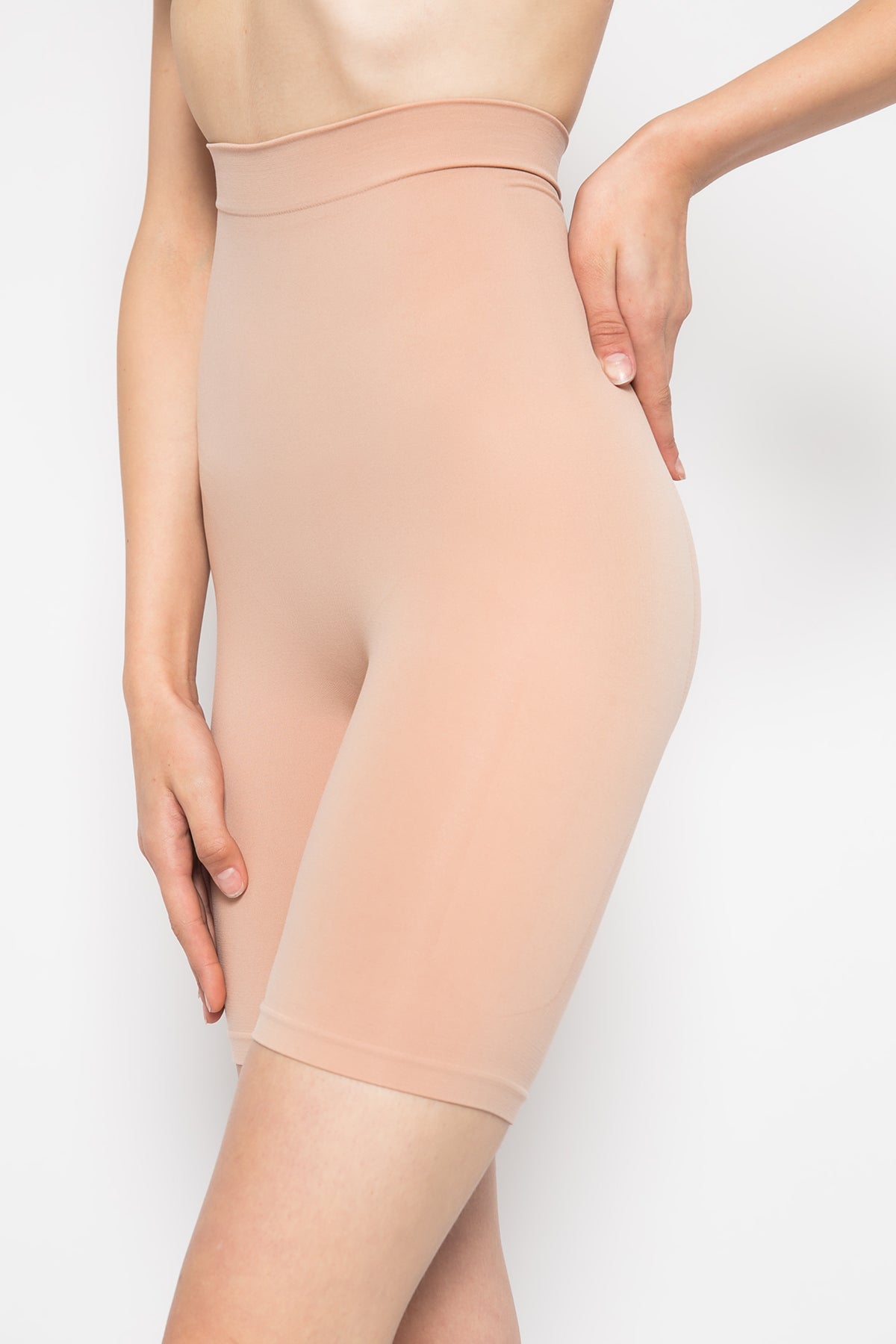 Beauforme Firm Control High Waist Long Leg Shaper P025 Nude XL :  : Fashion