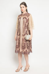 Mei Dress in Maroon