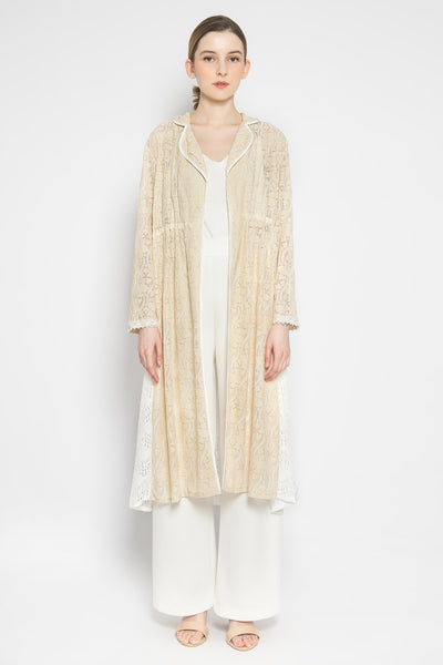 Shea Lace Outer in Beige and Broken White