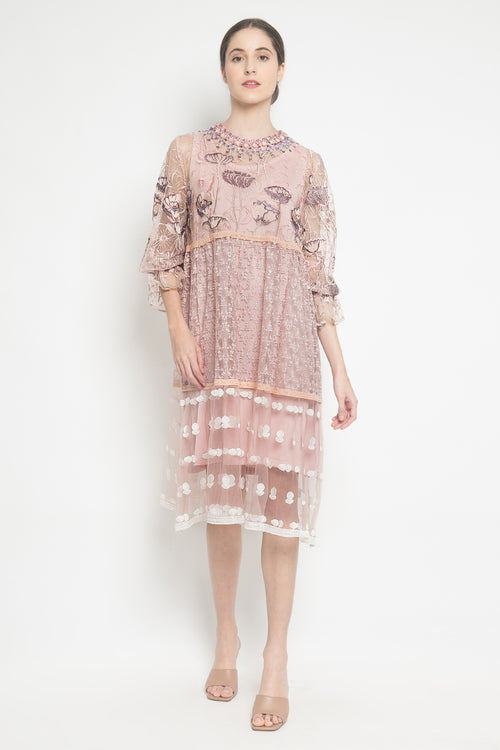 Bloom Dress in Pink and Purple