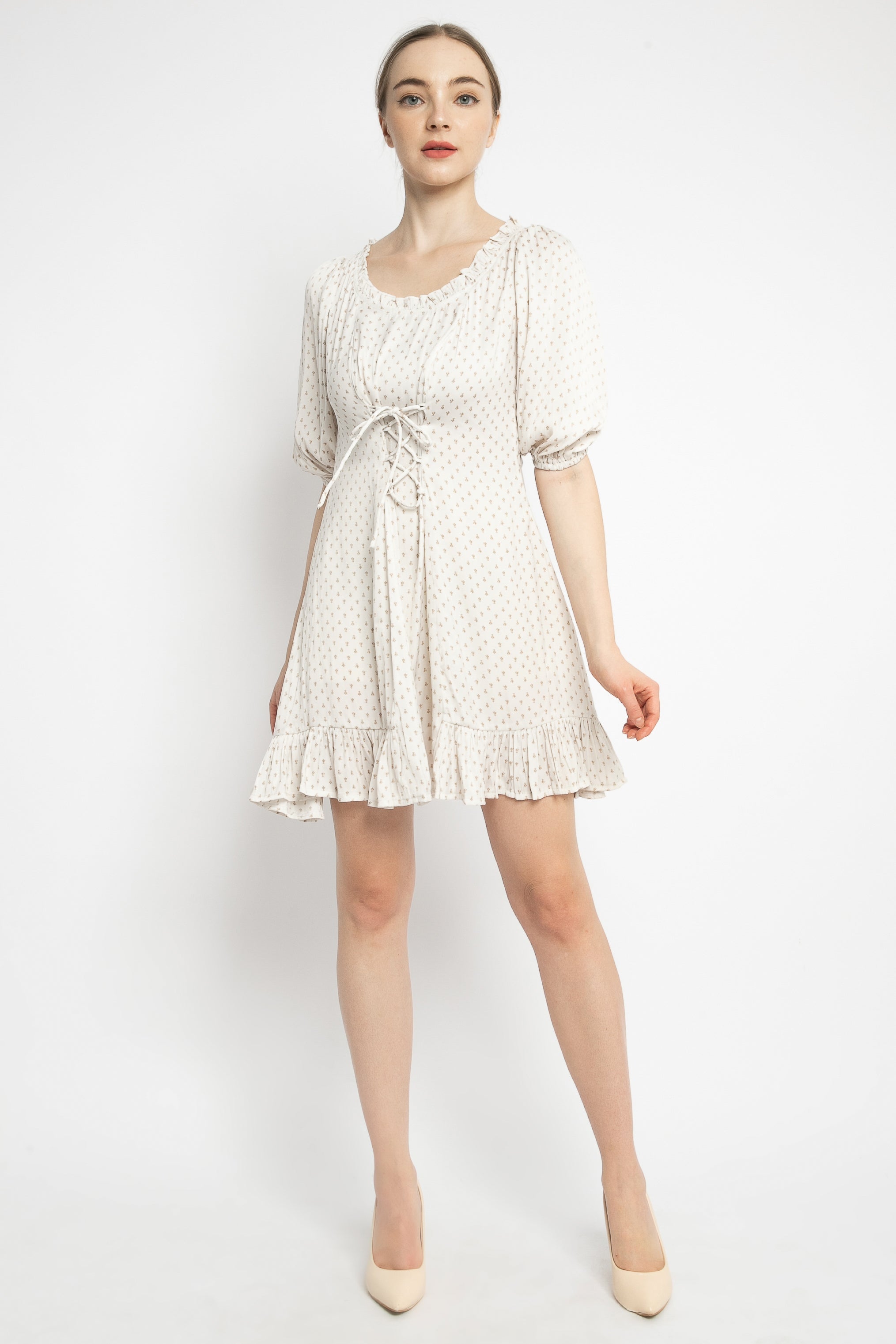 Celia Mini Dress in White