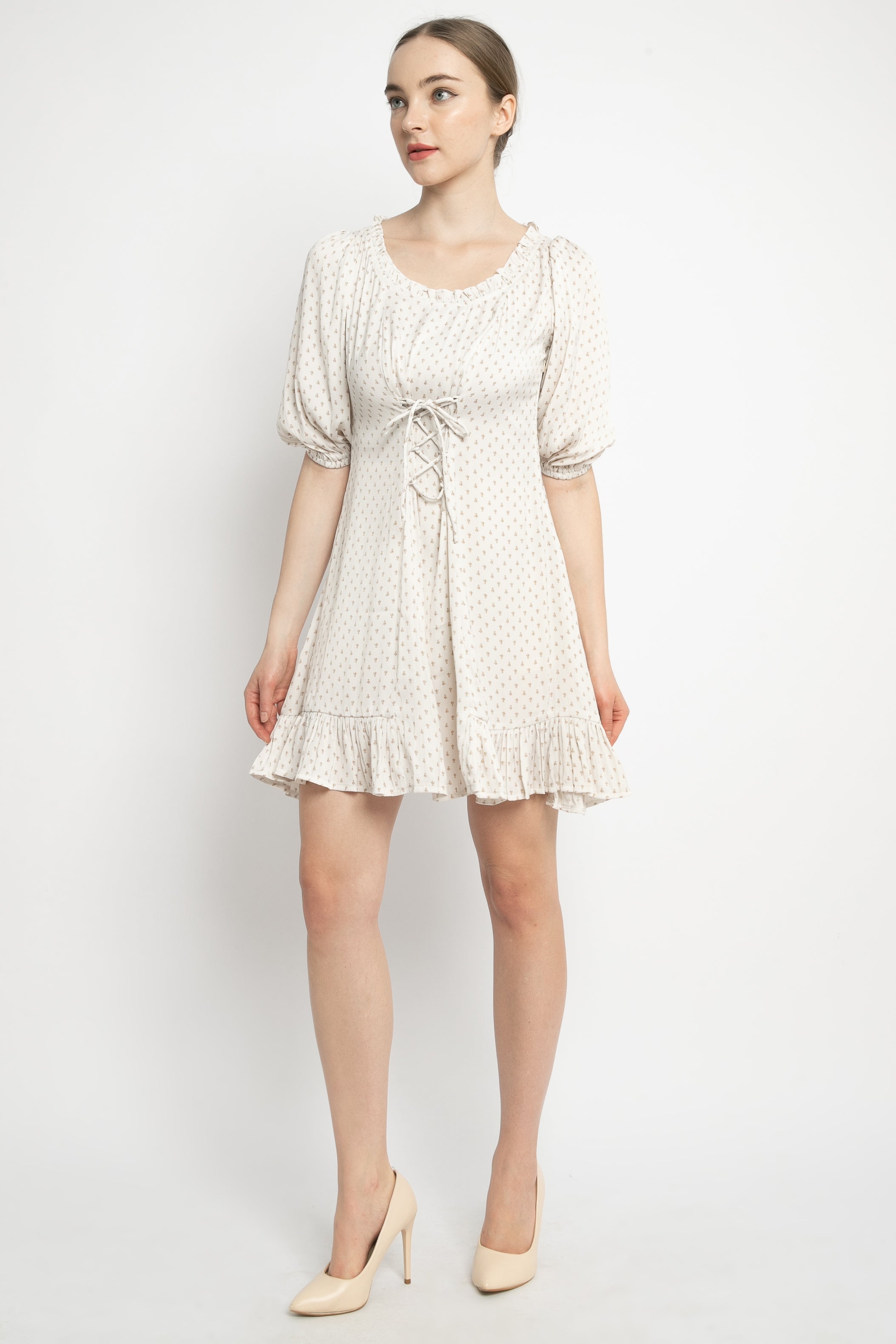 Celia Mini Dress in White