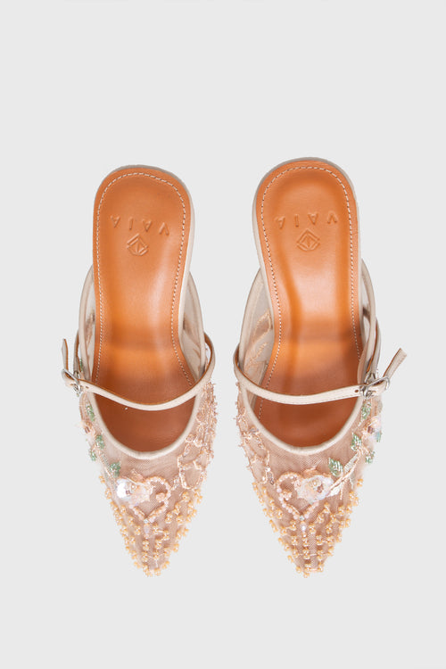 Bintari Heels in Faint Coral