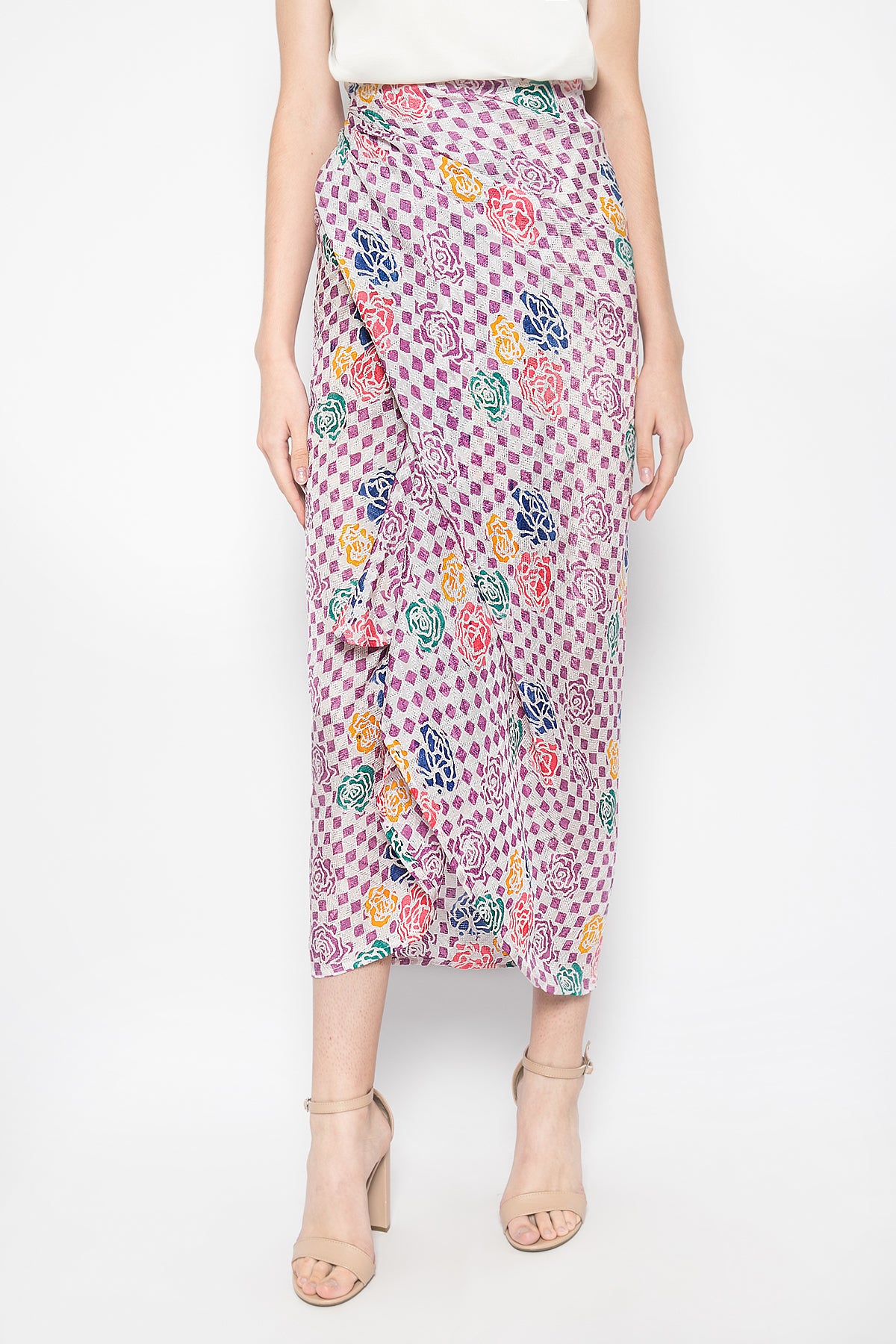Purple Checkered Lilit Skirt