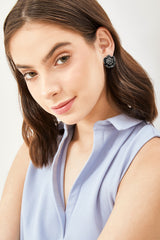 Margarite Earrings in Grey